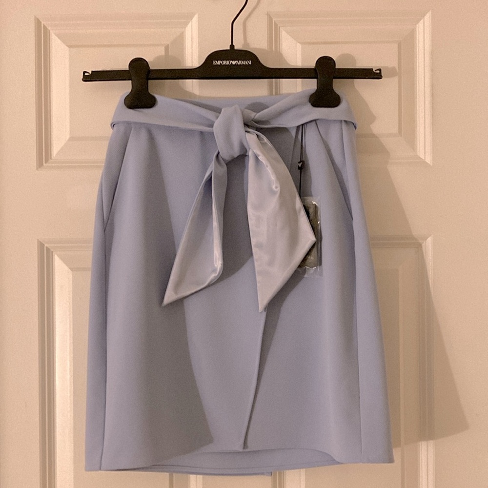 Emporio Armani skirt, sky blue. Size 38, US 2. waist 26 inches, length 19 inches